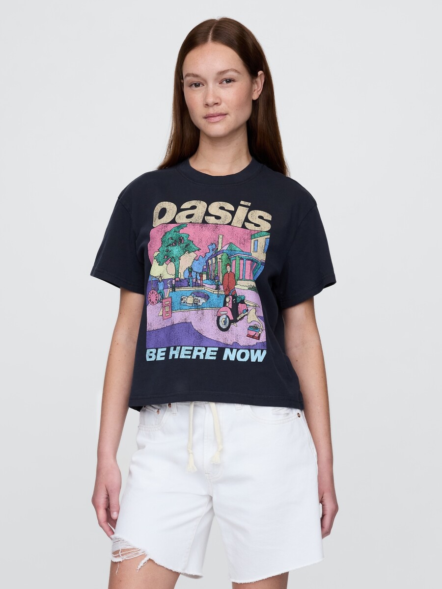 Remera Oasis Mujer - Washed Black 