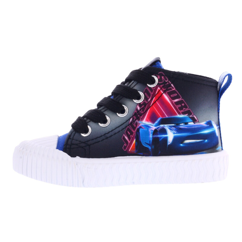 Championes Infantiles Disney Bota Deportiva Cars Azul - Negro