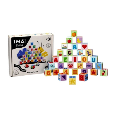Imanix ImaCube Cubos Imantados Letras, Números y Dibujos 36 Piezas Imanix ImaCube Cubos Imantados Letras, Números y Dibujos 36 Piezas