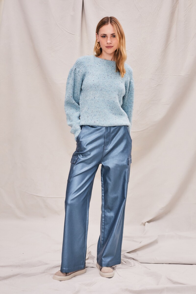 Sweater Lurex Turquesa