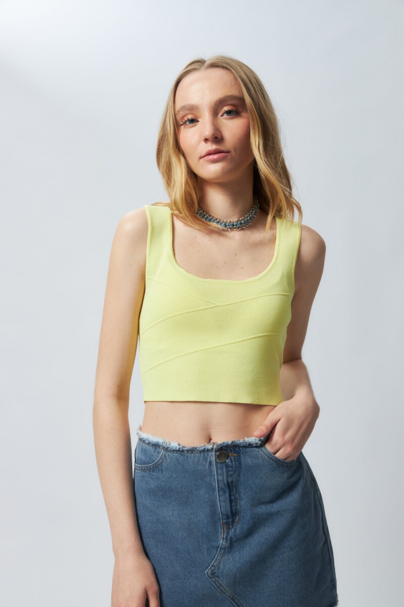 TOP CORDOBES Amarillo Lima