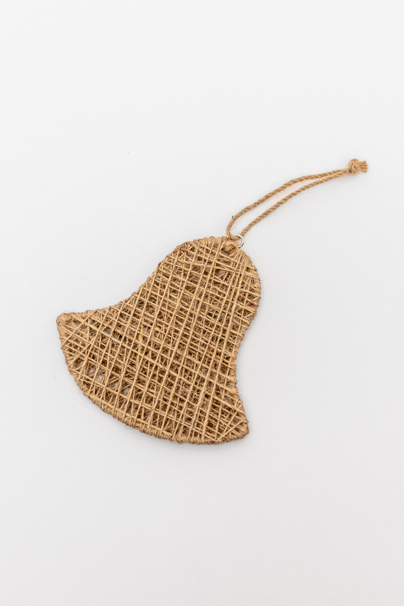 Colgante Campana En Yute - Color Unico 