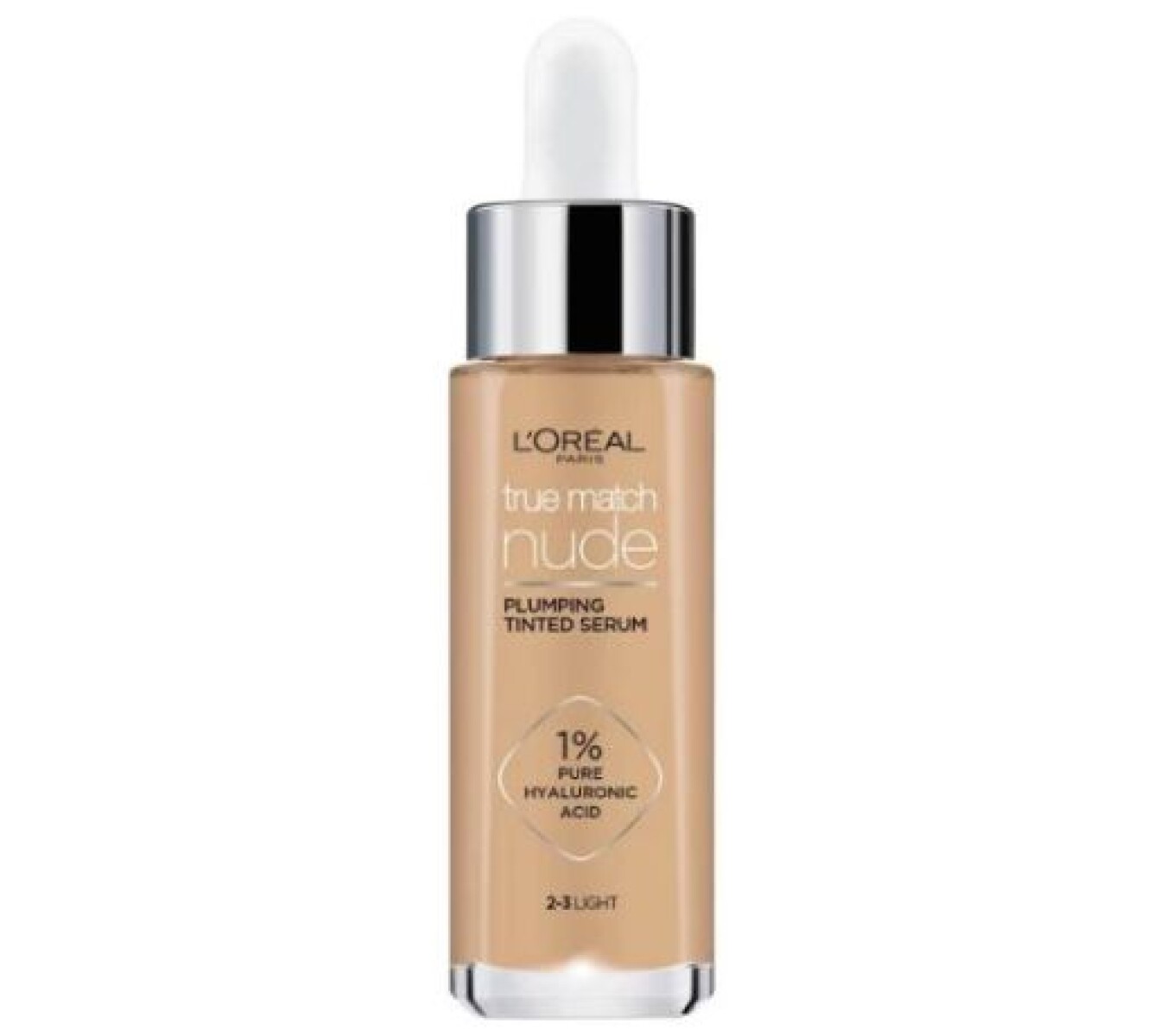 L’Oréal Base True Match Nude Serum con Ácido Hialurónico N°2-3 Light 30ml – Piel Luminosa y Suave 