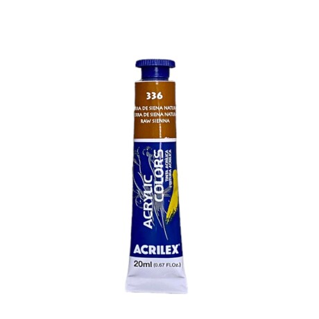 Pintura Acrílica para Lienzo Acrilex 20 ml (Tonos Marrones) 336 Tierra de Siena Natural