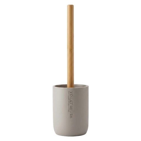 CEPILLO BAMBU P/INODORO C/BASE GRIS CL Unica
