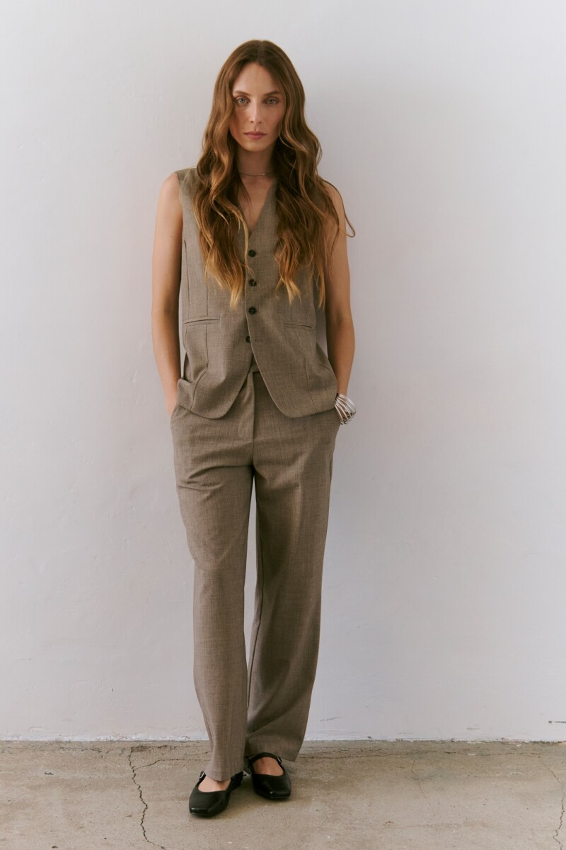PANTALON MIDI BEIGE