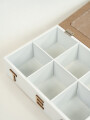 Caja Para Té Leaves, 6 Separadores Color Unico