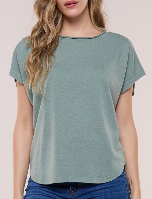 Remera De Algodón Dolman VERDE