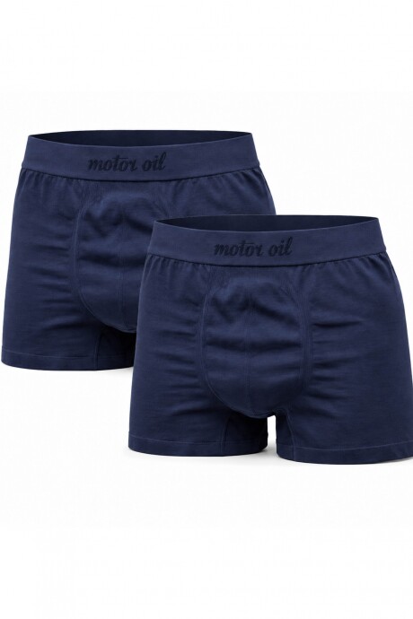 Bóxer Micro Liso Pack x2 Azul