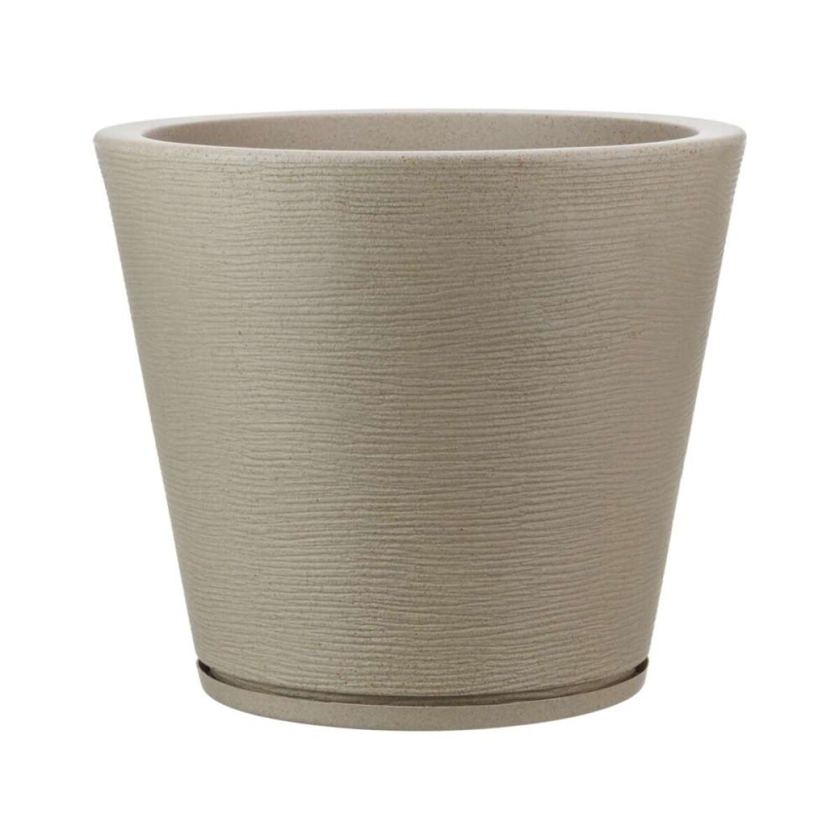 MACETA 34X35CM GENEBRA GRAPHITO EFECTO PIEDRA - BEIGE 