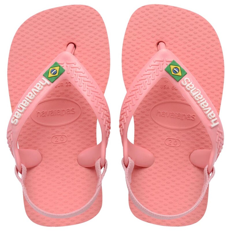 Sandalias Havaianas Baby Brasil Logo Niños Rosa Mango