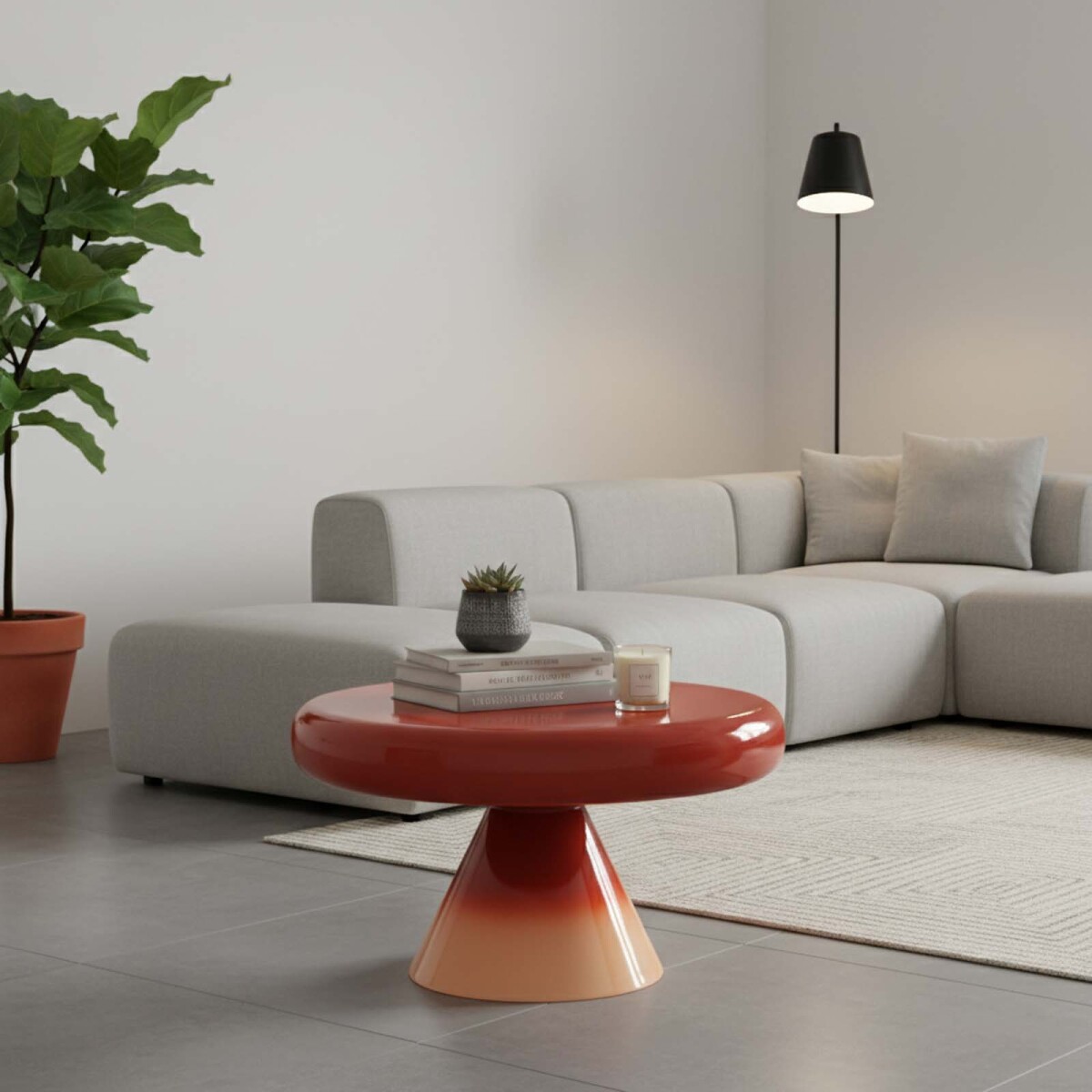 MESA RATONA - METAL NARANJA SAGGITA TERRACOT 