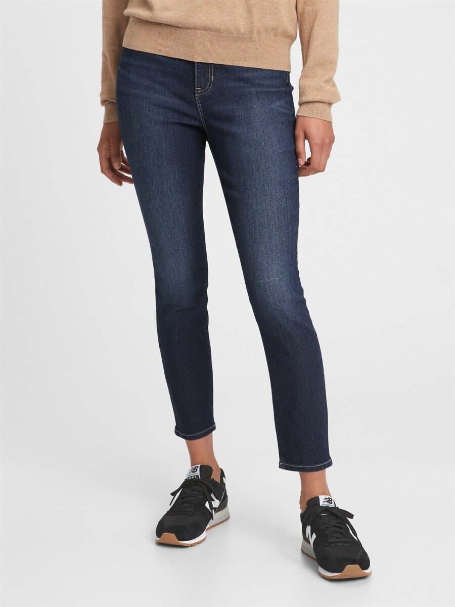 Jean Favorite Jegging Tiro Alto Mujer - Dark Moon 