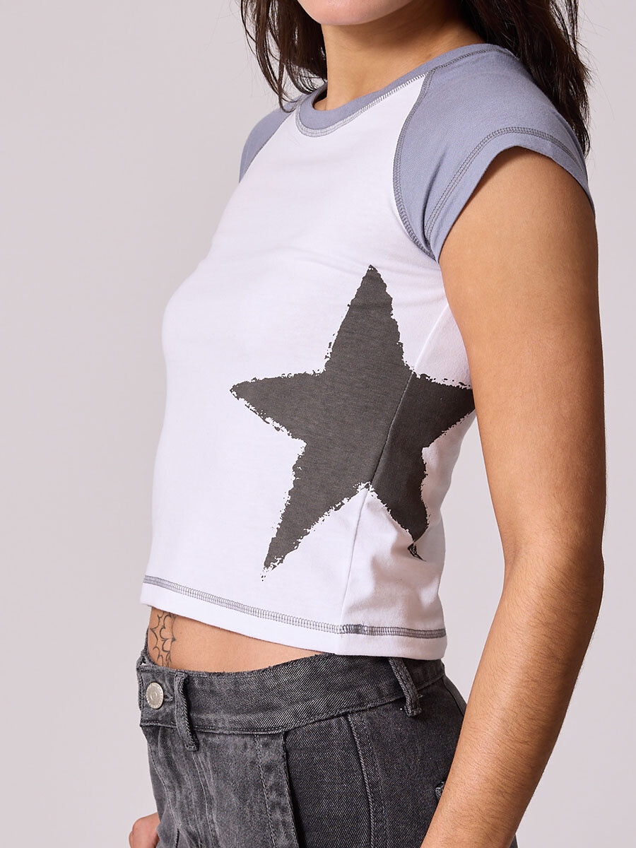 T-SHIRT MELMAN DIXIE - Blanco 