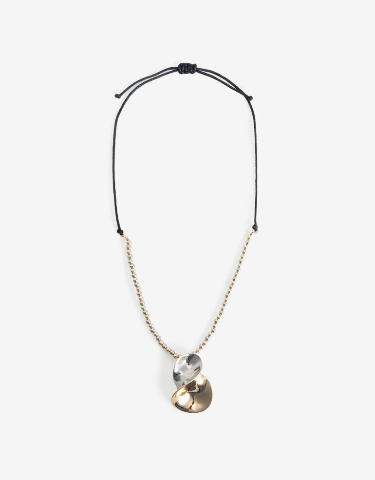 Collares Largos Metal Collar Largo Dije Biplating - Dorado