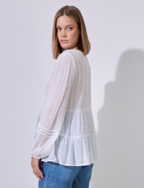 Blusa Puntilla BLANCO