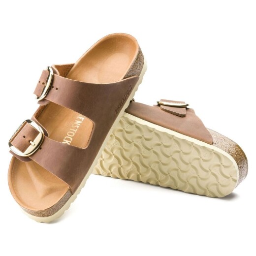 Sandalias Birkenstock Arizona Big Buckle Fl Cognac Hex Sandalias Birkenstock Arizona Big Buckle Fl Cognac Hex