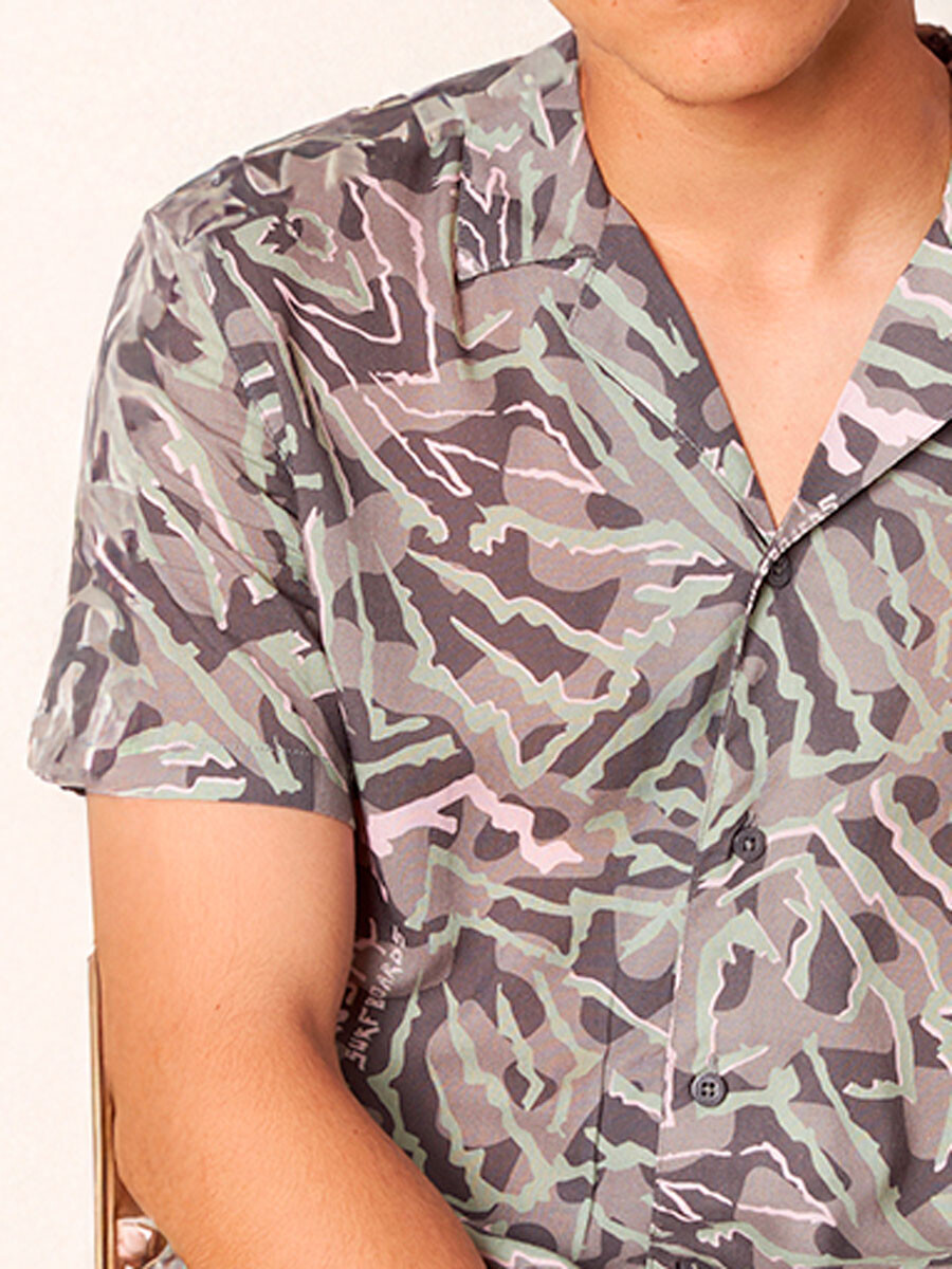 CAMISA ELIZO TEEN RUSTY - Gris Oscuro 