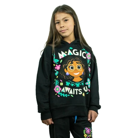 Canguro Infantil Felpa Frizada Encanto NEGRO