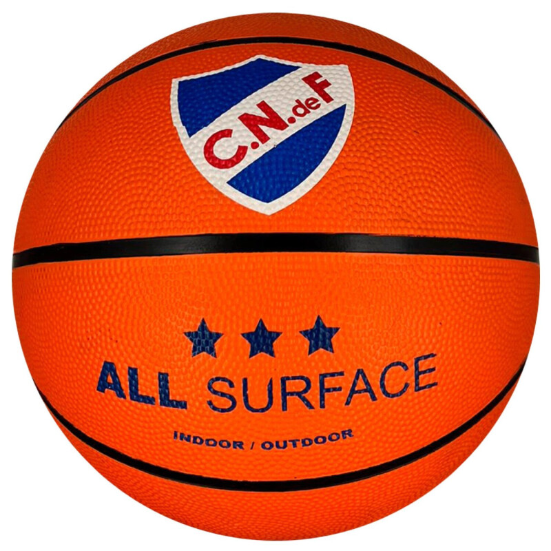 Pelota Nacional Nacional Basket Anaranjado - Negro