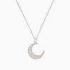 Cadena con dije de luna en plata 925 y circonias Cadena Con Dije De Luna En Plata 925 Y Circonias