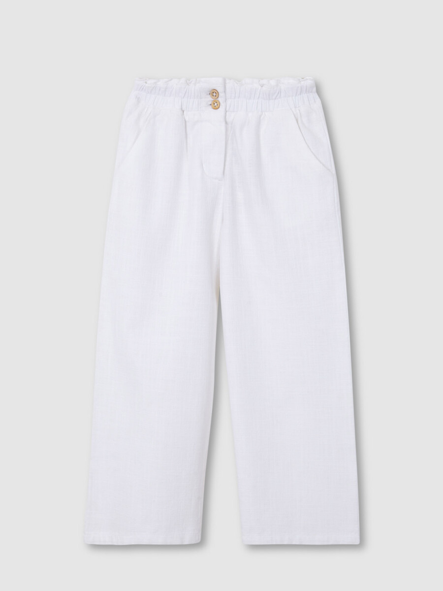 Pantalon Largo Blanco
