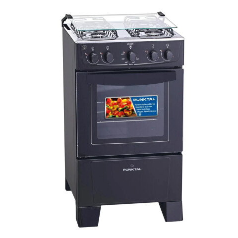 Cocina Punktal Pk-375c COCINA A GAS NEGRA PUNKTAL PK-375C AP
