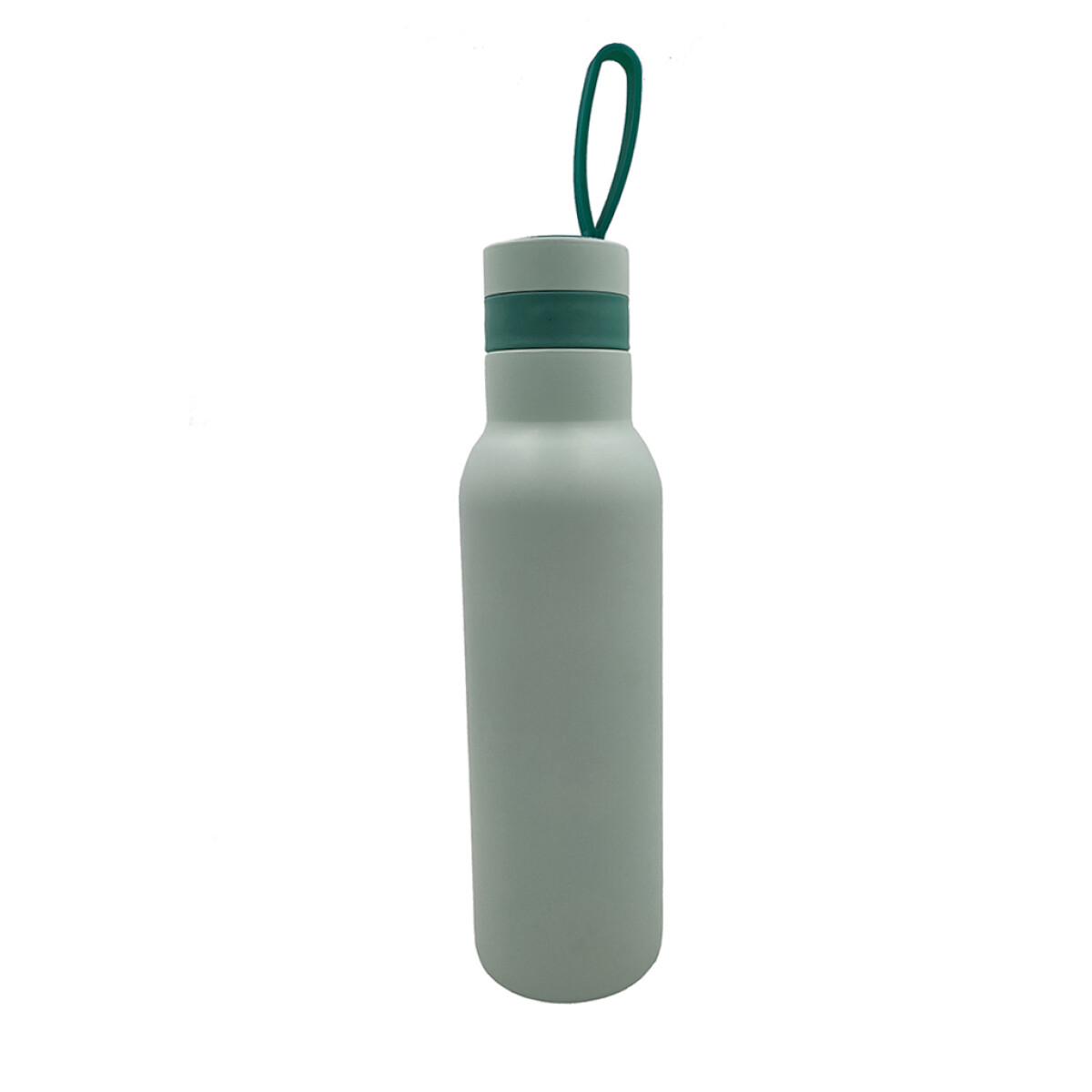 BOTELLA A.INOXIDABLE 700ML VERDE AGUA C/SILICONA 