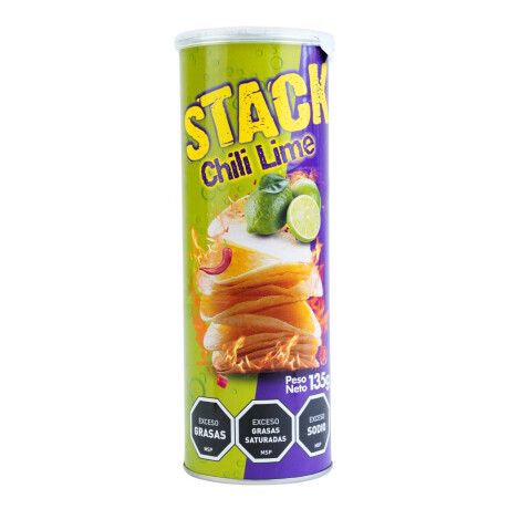 SNACK PAPAS STACK TUBO 135G CHILI LIME SNACK PAPAS STACK TUBO 135G CHILI LIME