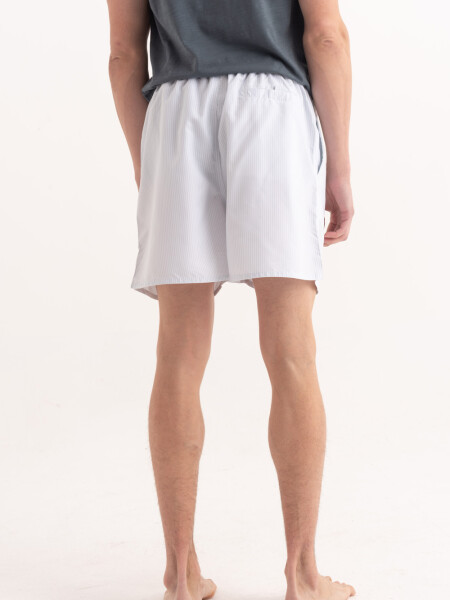 Short de baño estampado Rayas Aqua