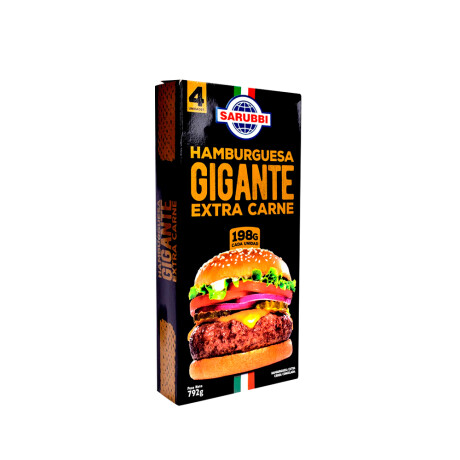 Hamburguesa Sarubbi Gigante X 4uds Hamburguesa Sarubbi Gigante X 4uds