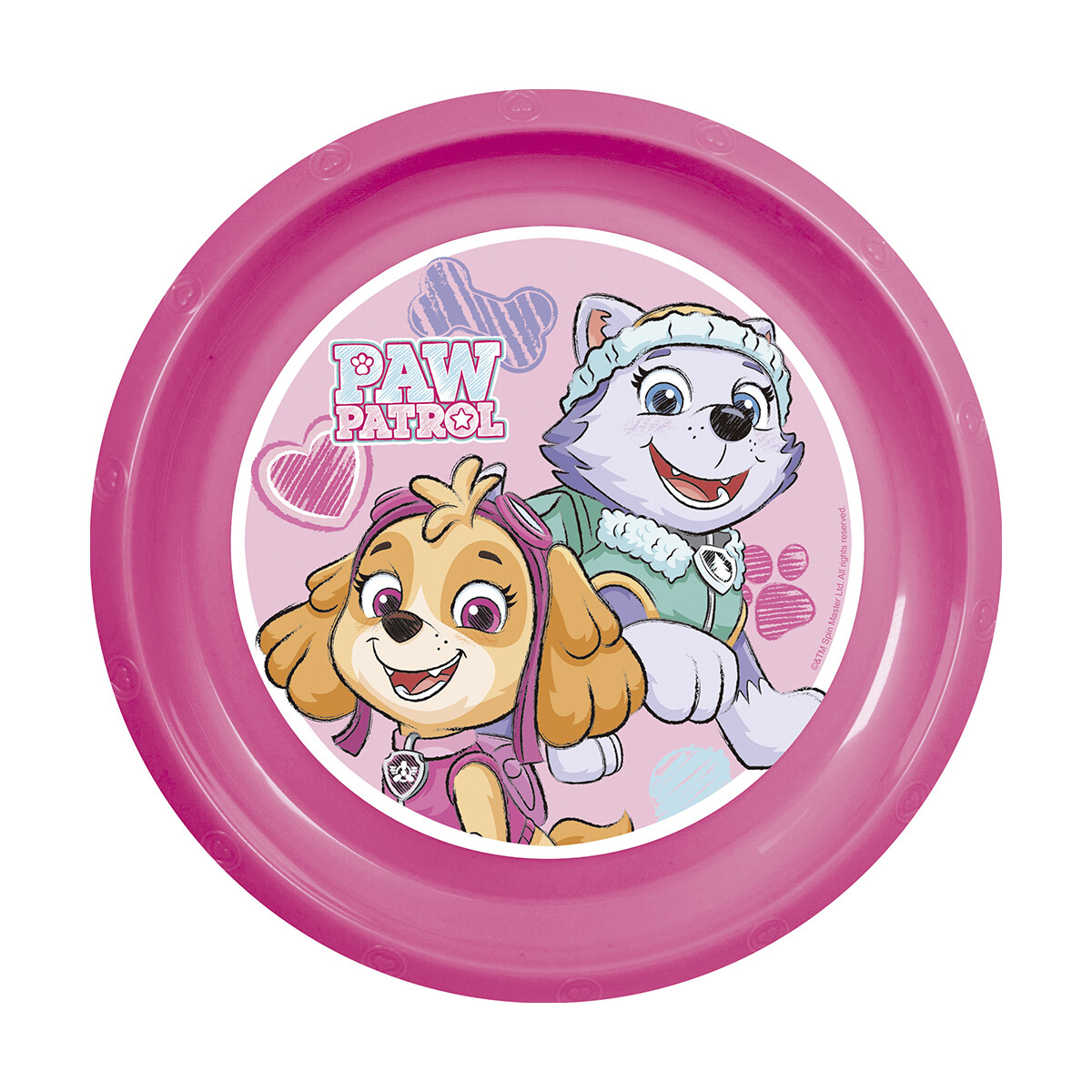 Bowl Plástico Paw Patrol 17 cm - SKYE Rosa 