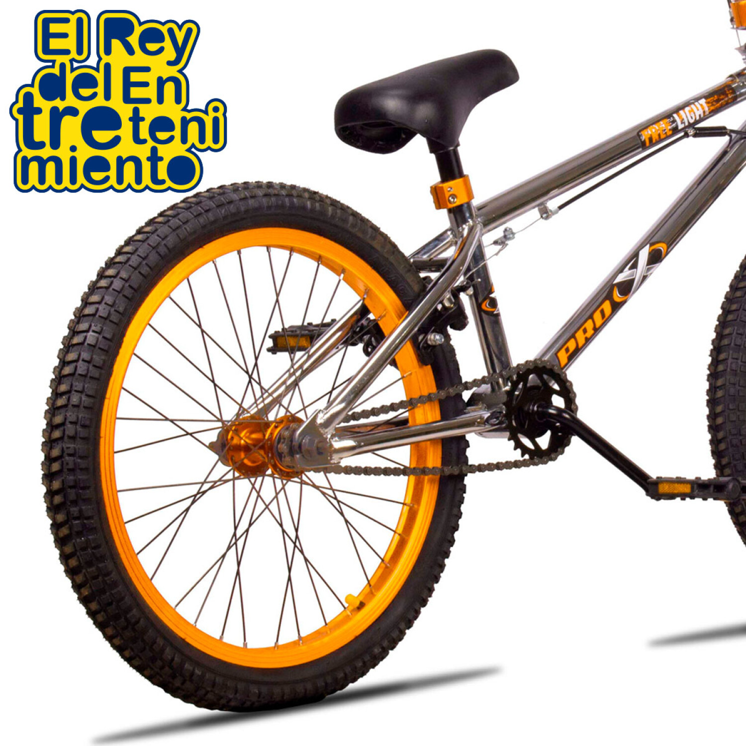 Bicicleta Freestyle Bmx Rodado 20 Rotor Giro 360° Cromado-Dorado