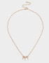Cadena Corta con Dije Strass Crystal Cadena Corta Con Dije Strass Crystal - Dorado