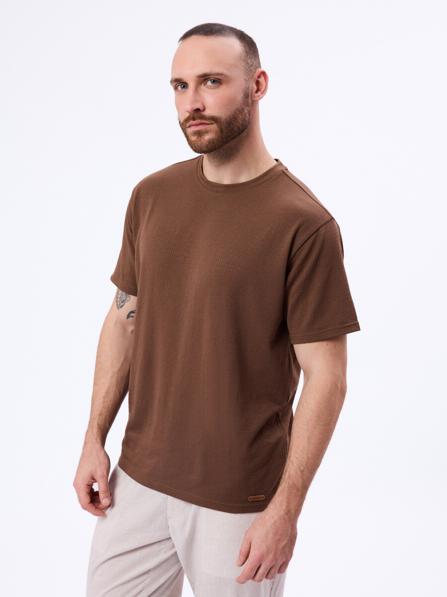 T-shirt Emil - marron 