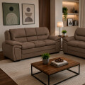 SOFÁ MODELO GEORGIA 3 LUGARES COLOR LISO MARRON REF.8290 Sofá Modelo Georgia 3 Lugares Color Liso Marron Ref.8290