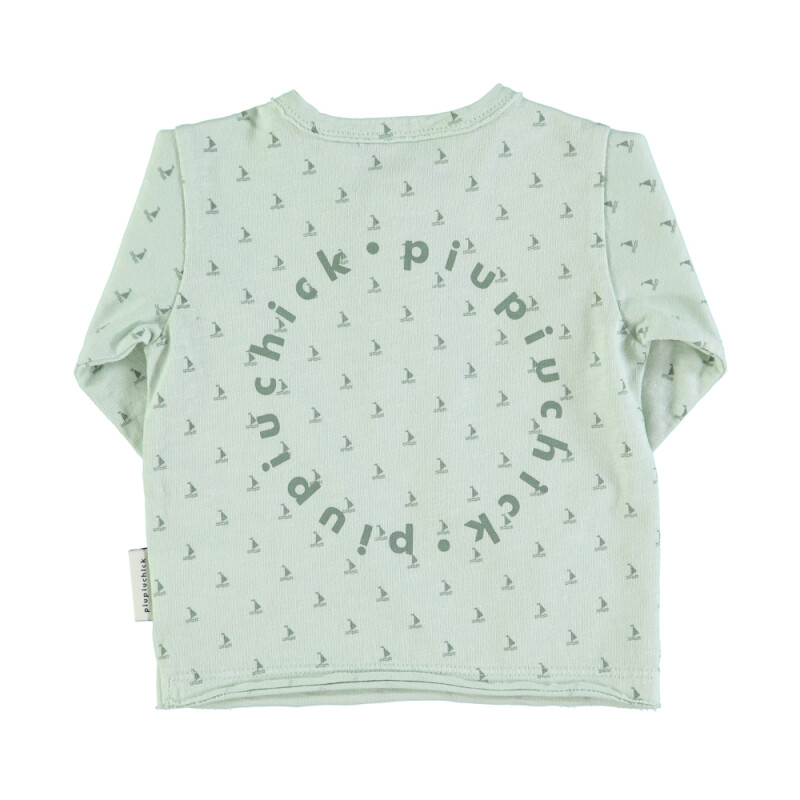 Remera manga larga mini veleros verde PiuPiuchick 3 meses Remera Manga Larga Mini Veleros Verde Piupiuchick 3 Meses