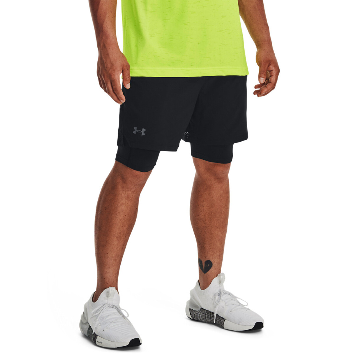 UA Vanish Woven 2in1 Sts-BLU - BLK-002 