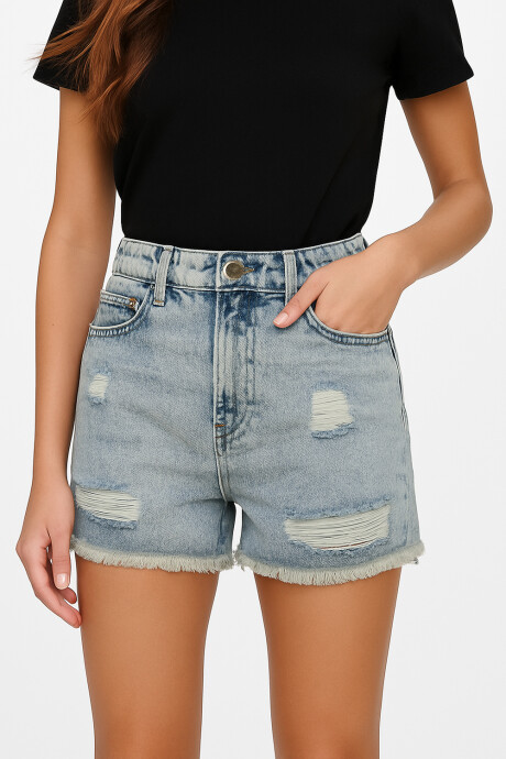 Short Captrai Azul Claro