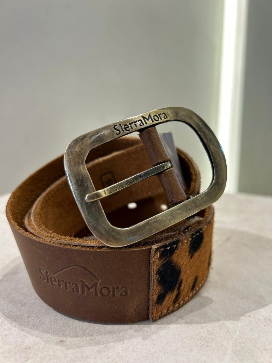 Cowhide Belt - Print Camel / Dorado 