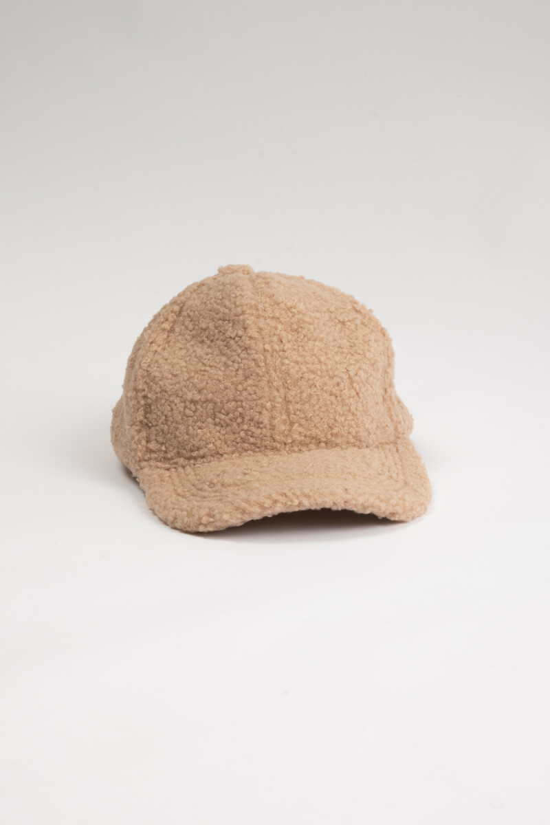 Gorro visera sherpa de mujer Marrón