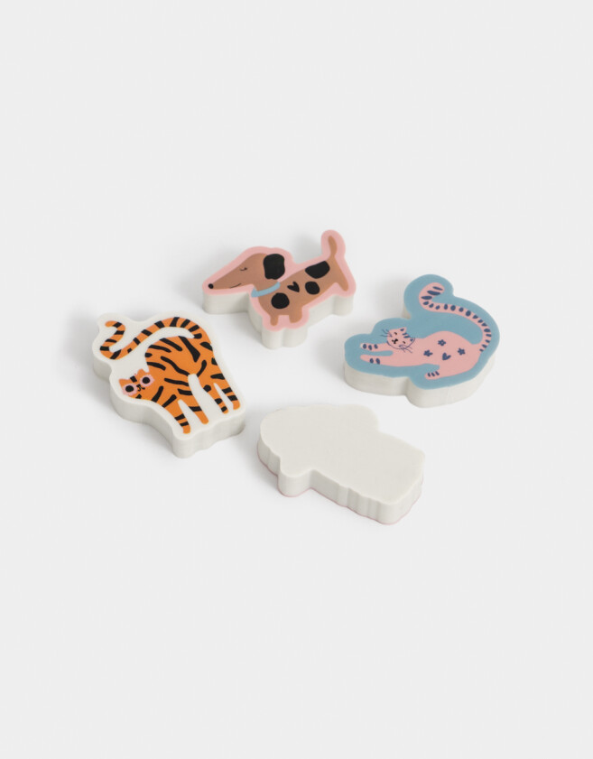Útiles Varios Animalito Set De Gomas De Borrar De Animalitos - Combinacion Multicolor