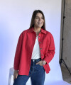 Camisa gabardina roja