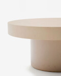 Mesa de centro Aiguablava de cemento verde Ø 66 cm beige Ø 66 cm