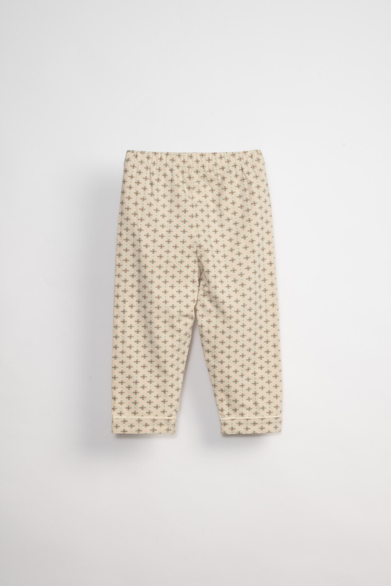 Conjunto pijama Estampado Crudo