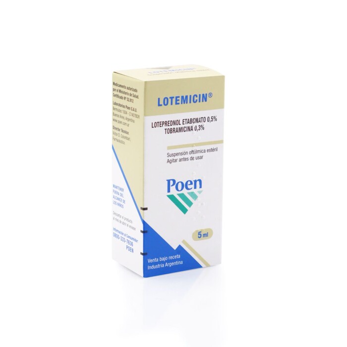 LOTEMICIN SOL. OFTALM. FR. X 5 ML. única