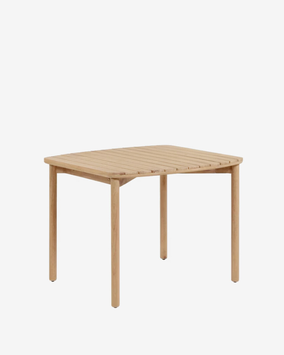Mesa Sheryl de madera maciza de eucalipto 90 x 90 cm FSC 100% 