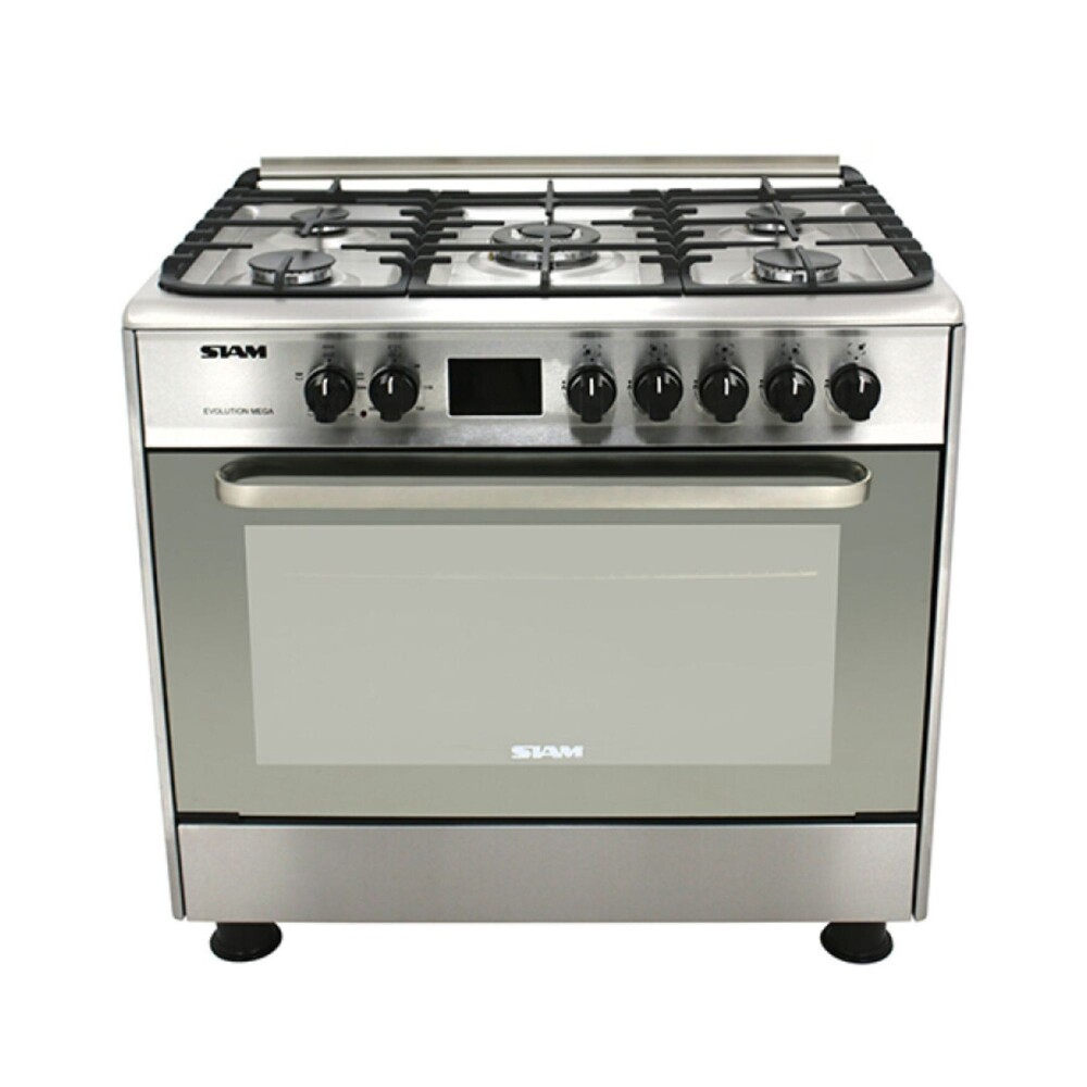 Cocina Combinada Siam 5 Hornallas SI-CC90EV-M Acero inoxidable