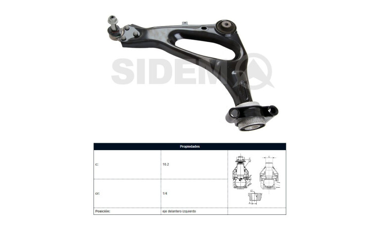 Parilla De Susp Del Mercedes Benz Vito 111Cdi (W447) 18-25 Izq Parilla De Susp Del Mercedes Benz Vito 111Cdi (W447) 18-25 Izq