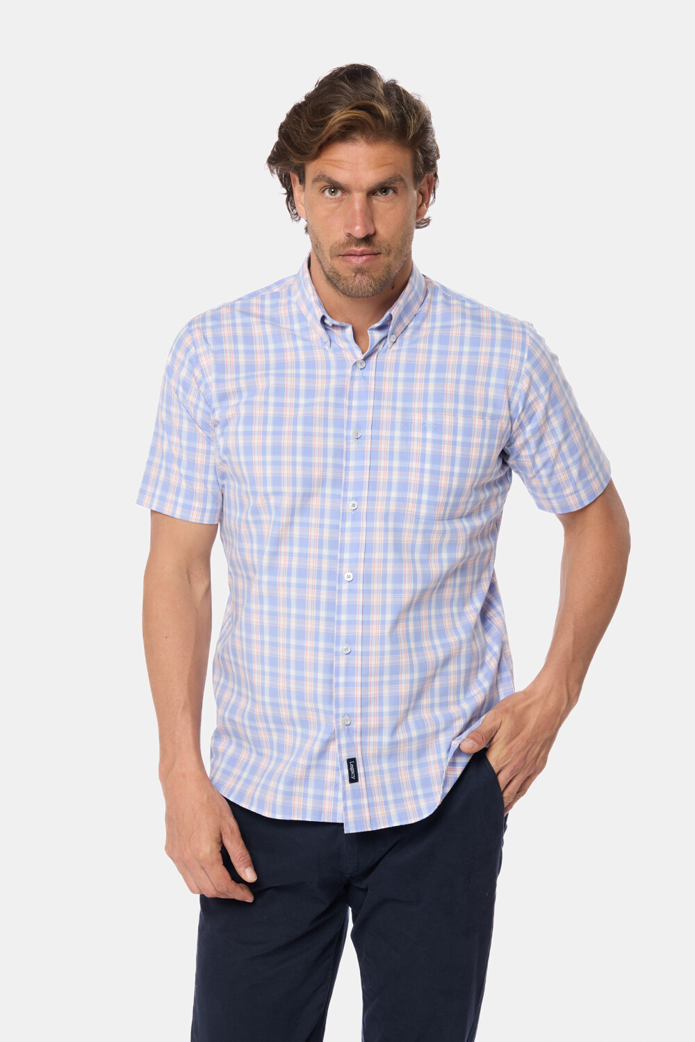CAMISA SPORT A CUADROS Piedra